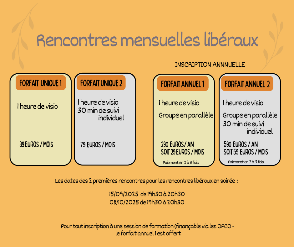 Rencontre mensuelle libéraux