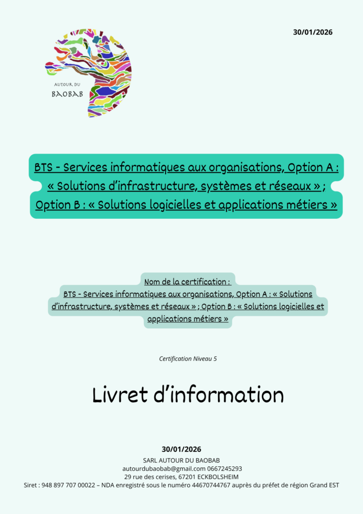 BTS Services informatiques des organisations