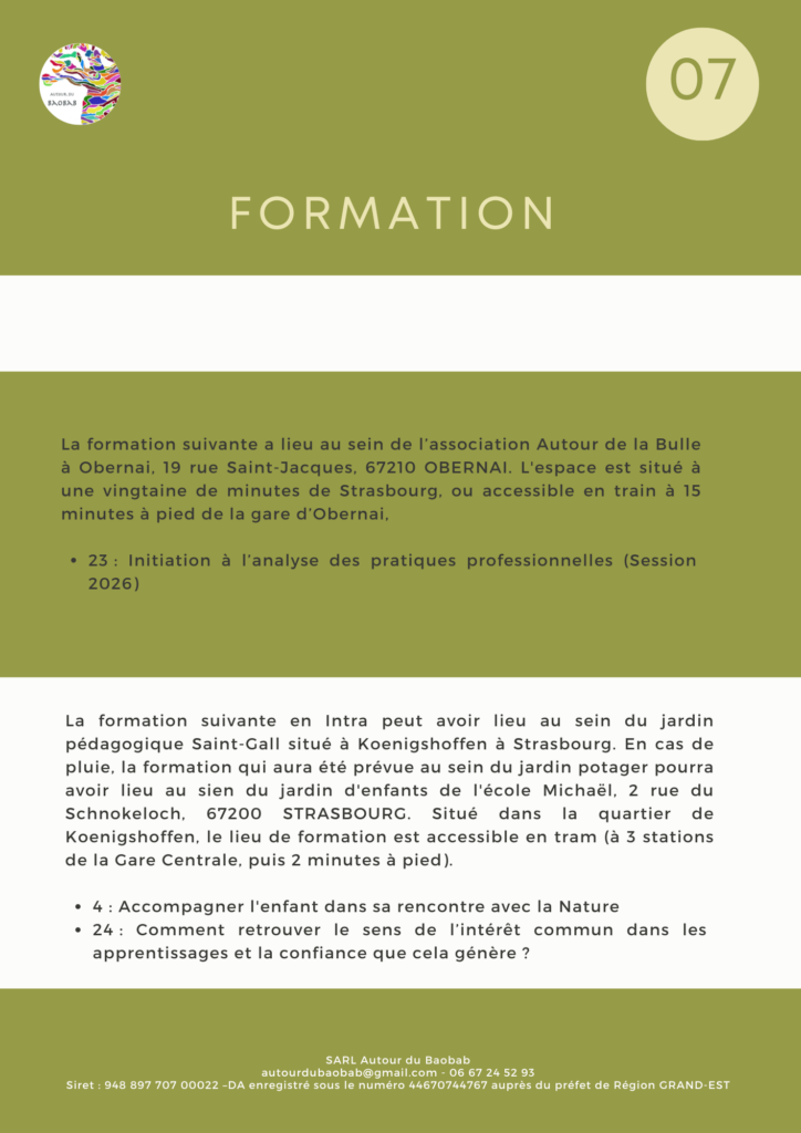 Formation GAPP Analyse des pratiques professionnelles